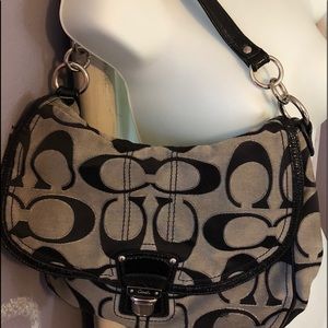 Coach Signature Logo Hobo Handbag